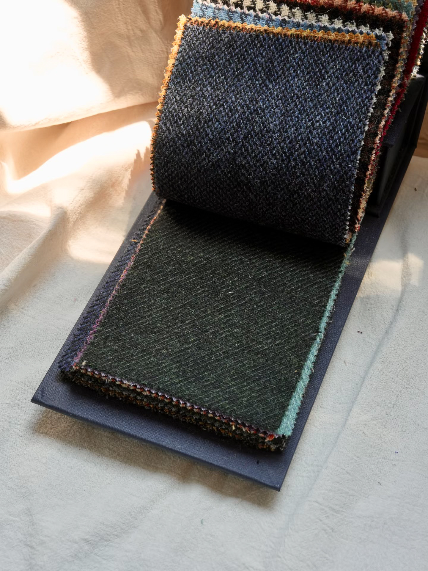 Denim Barleycorn & Deep Forest Twill