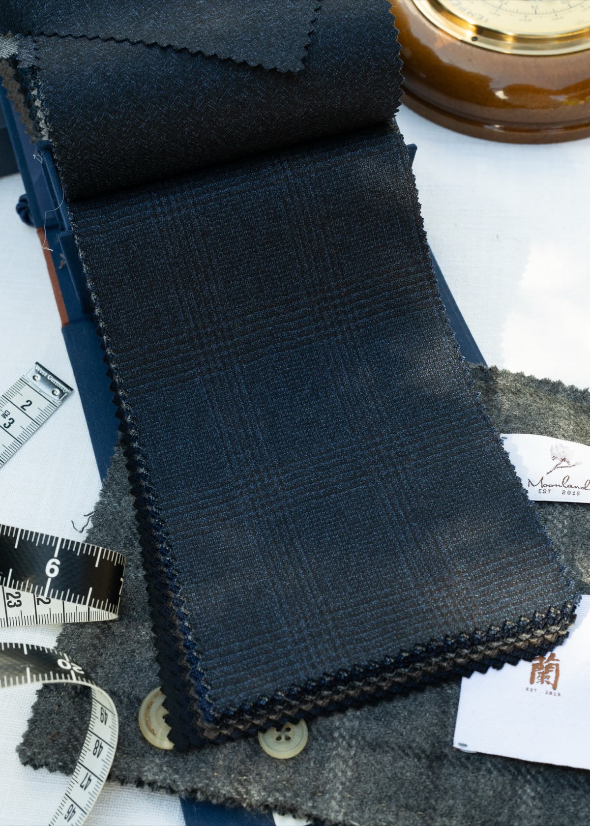Navy Glen Check