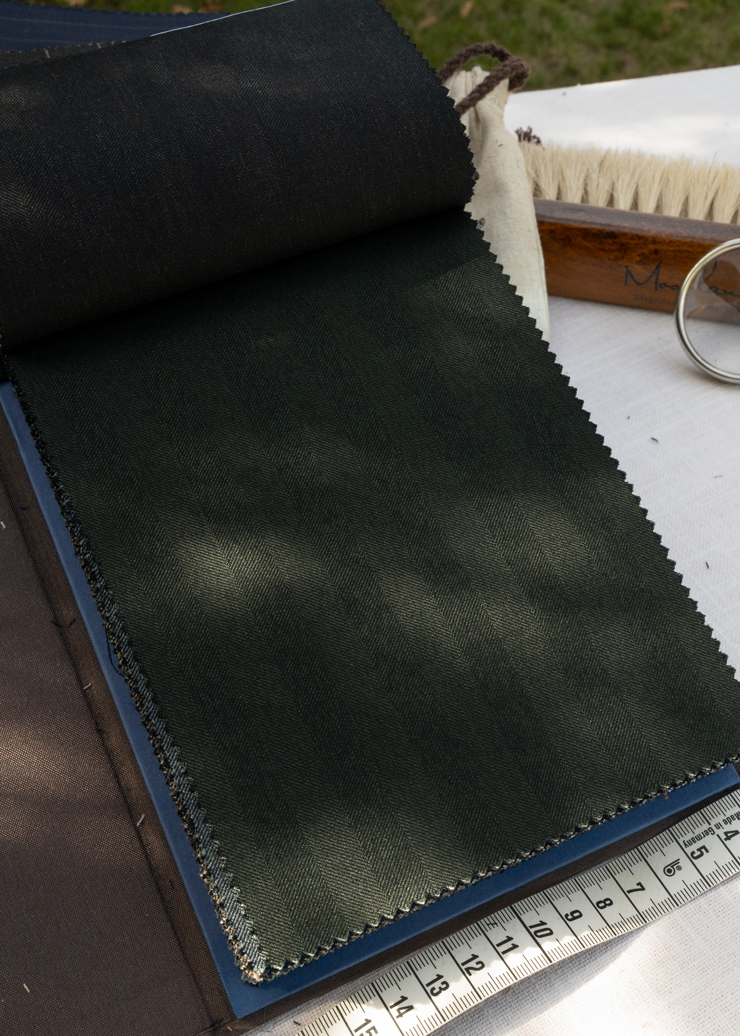 Pine Green Herringbone 86110