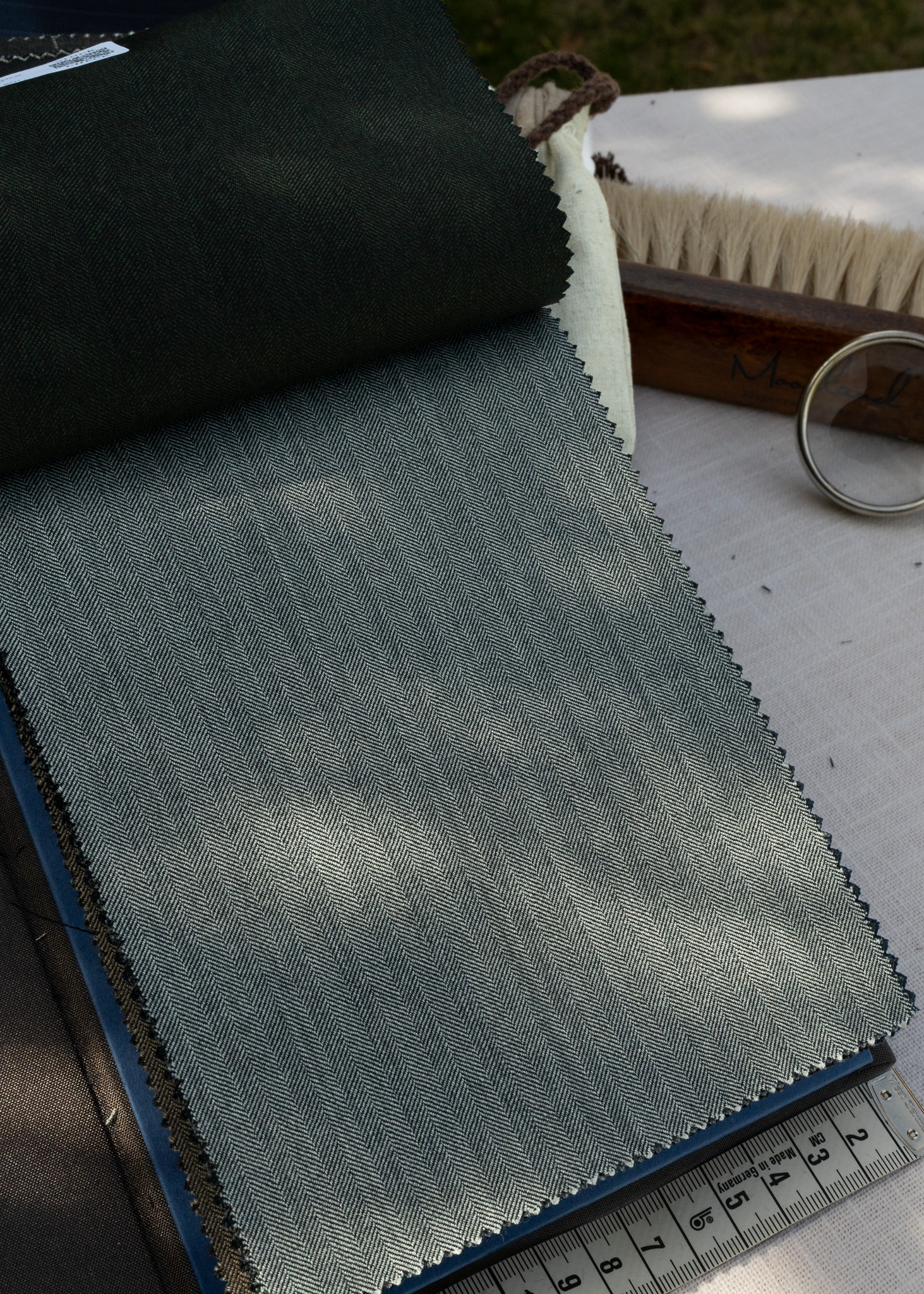 Silver Grey Herringbone 86111