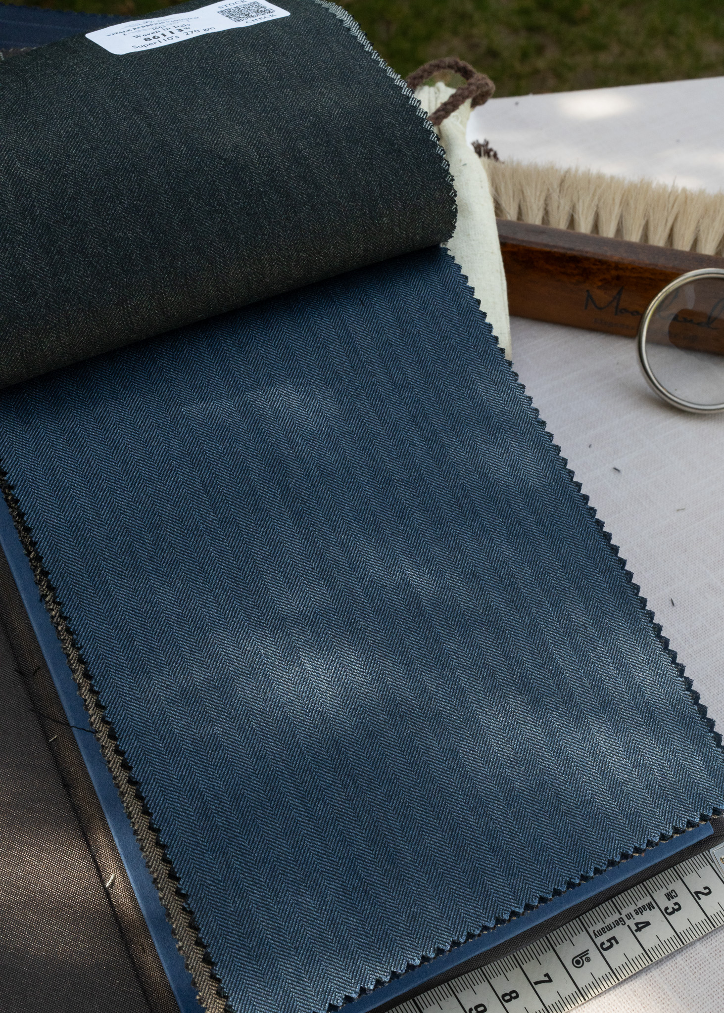 Airforce Blue Herringbone 86114