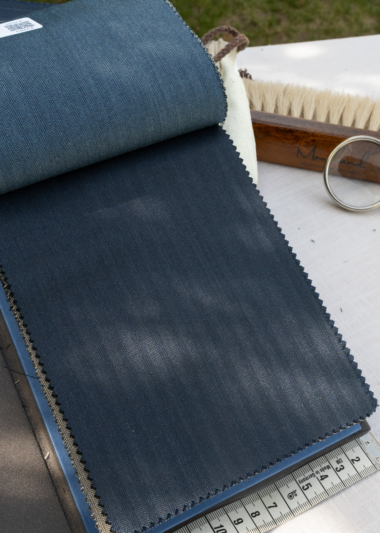 Slate Blue Herringbone 86115