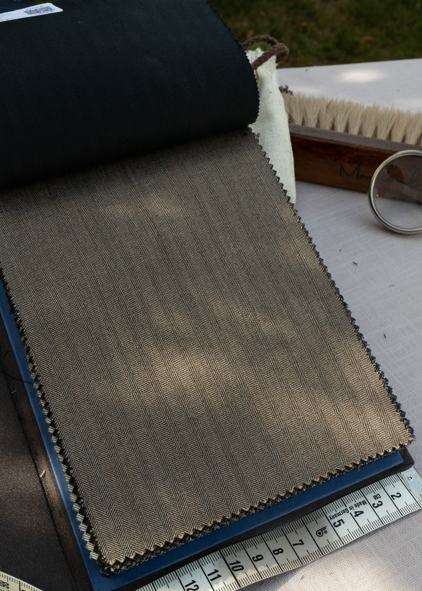 Taupe Herringbone 86119