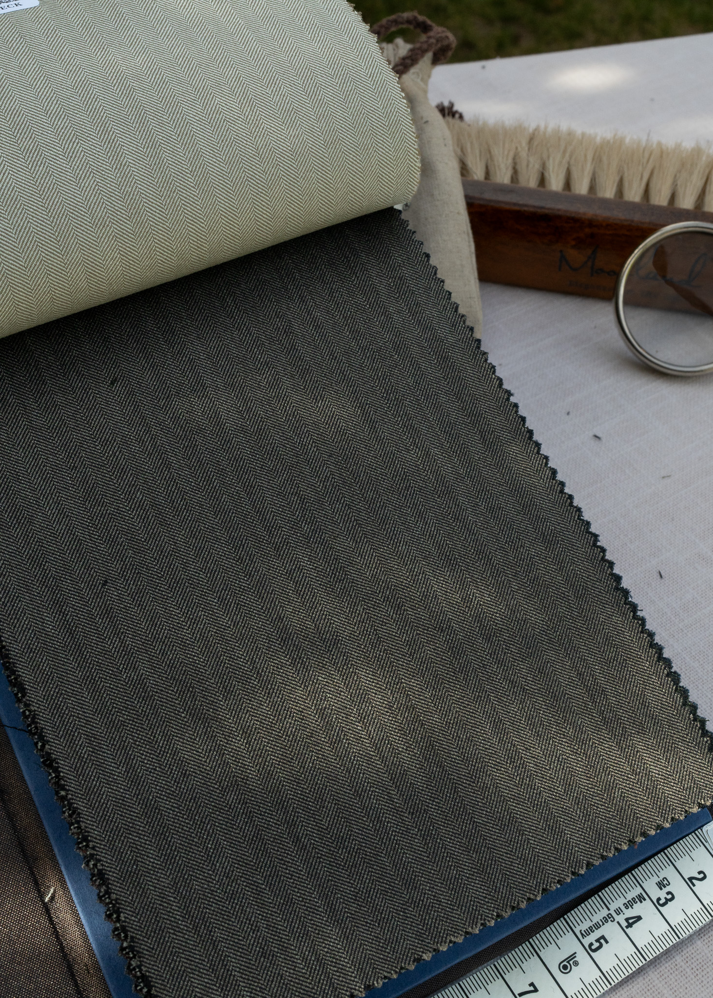 Ash Olive Herringbone 86123