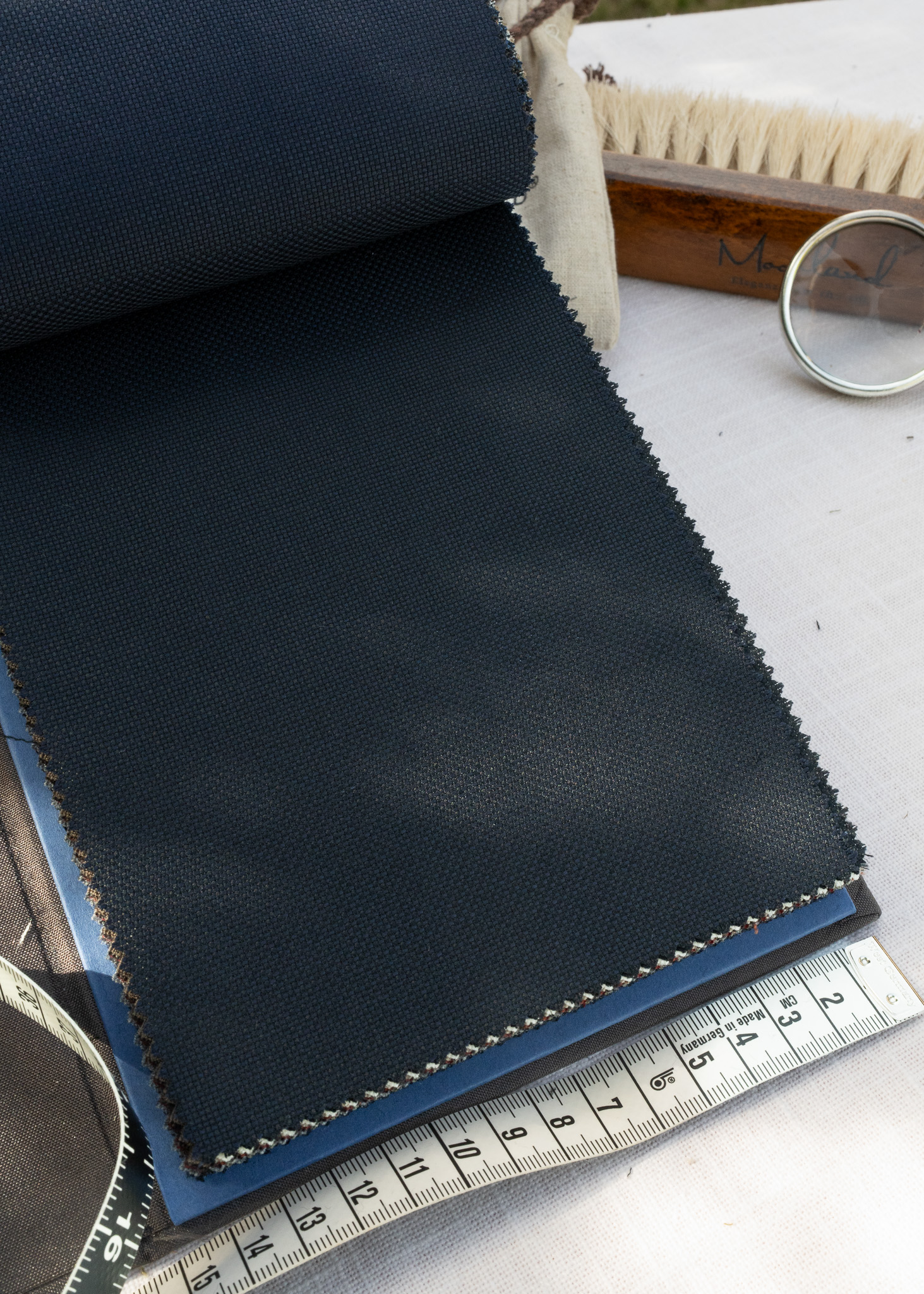 Ink Navy Hopsack 86137