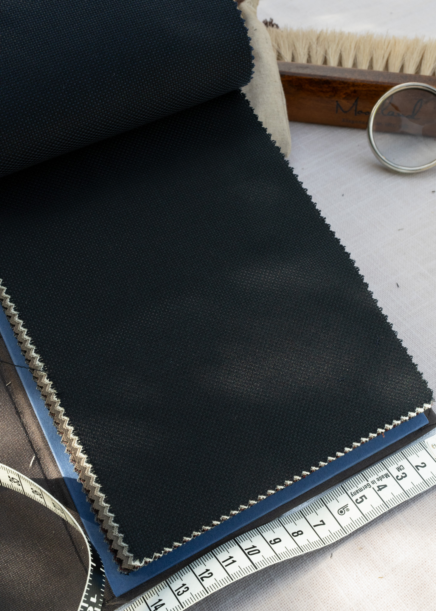 Blue Black Hopsack 86138