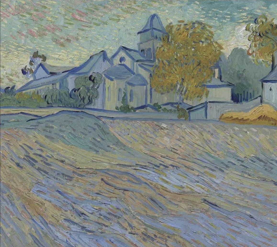 View of the Asylum and Chapel of Saint Remy