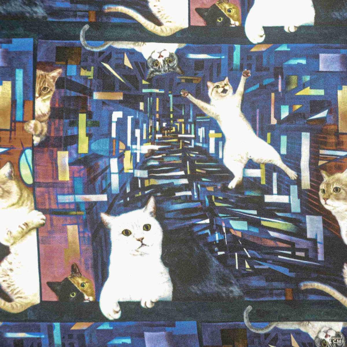Hesworth Artwork on Cupro swatch