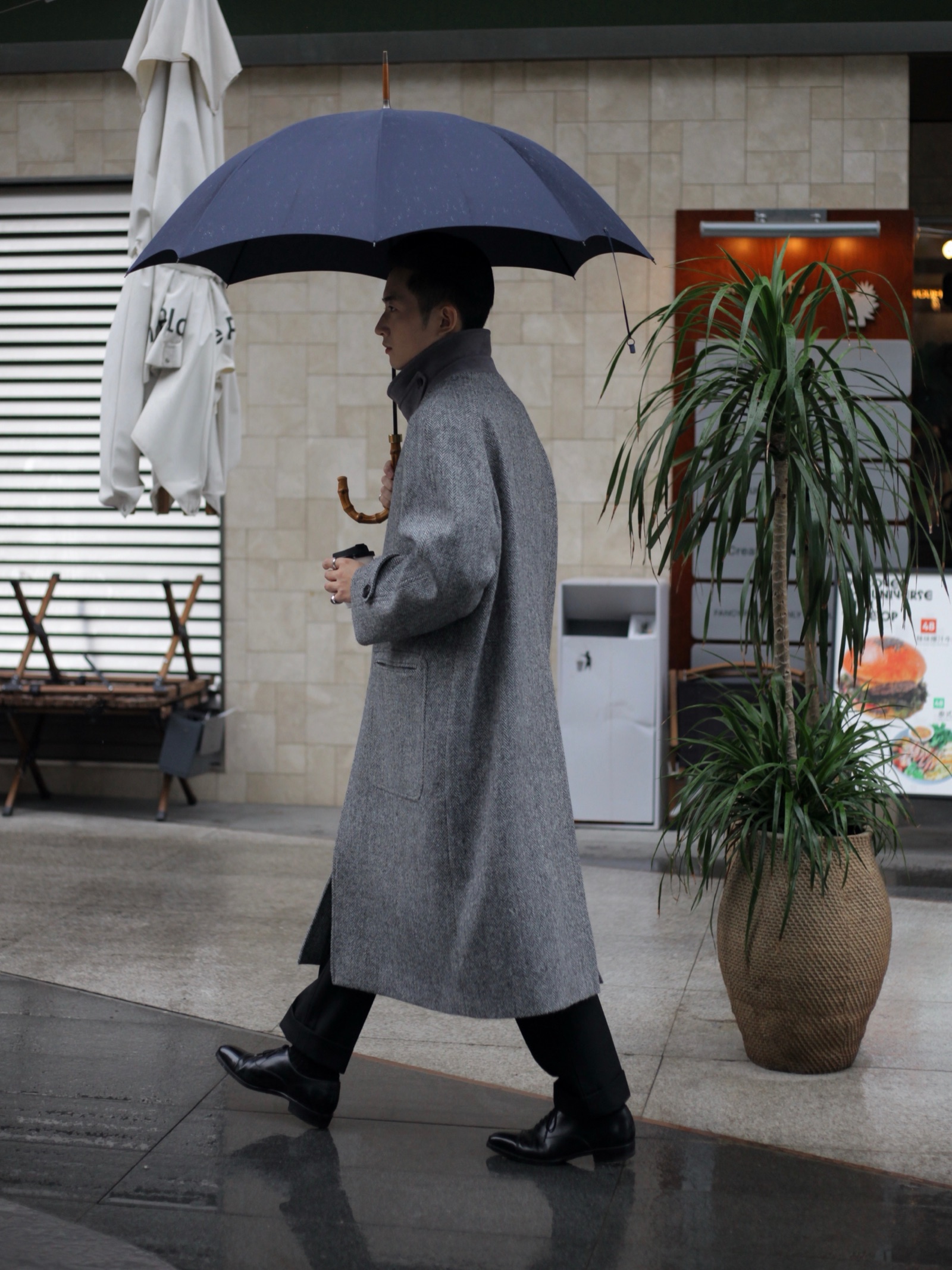 Balmacaan Coat — Side