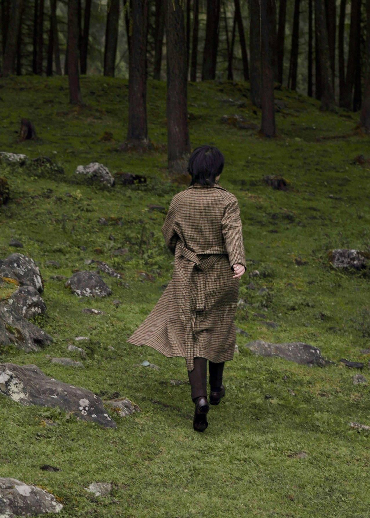 Balmacaan Coat — On the Street