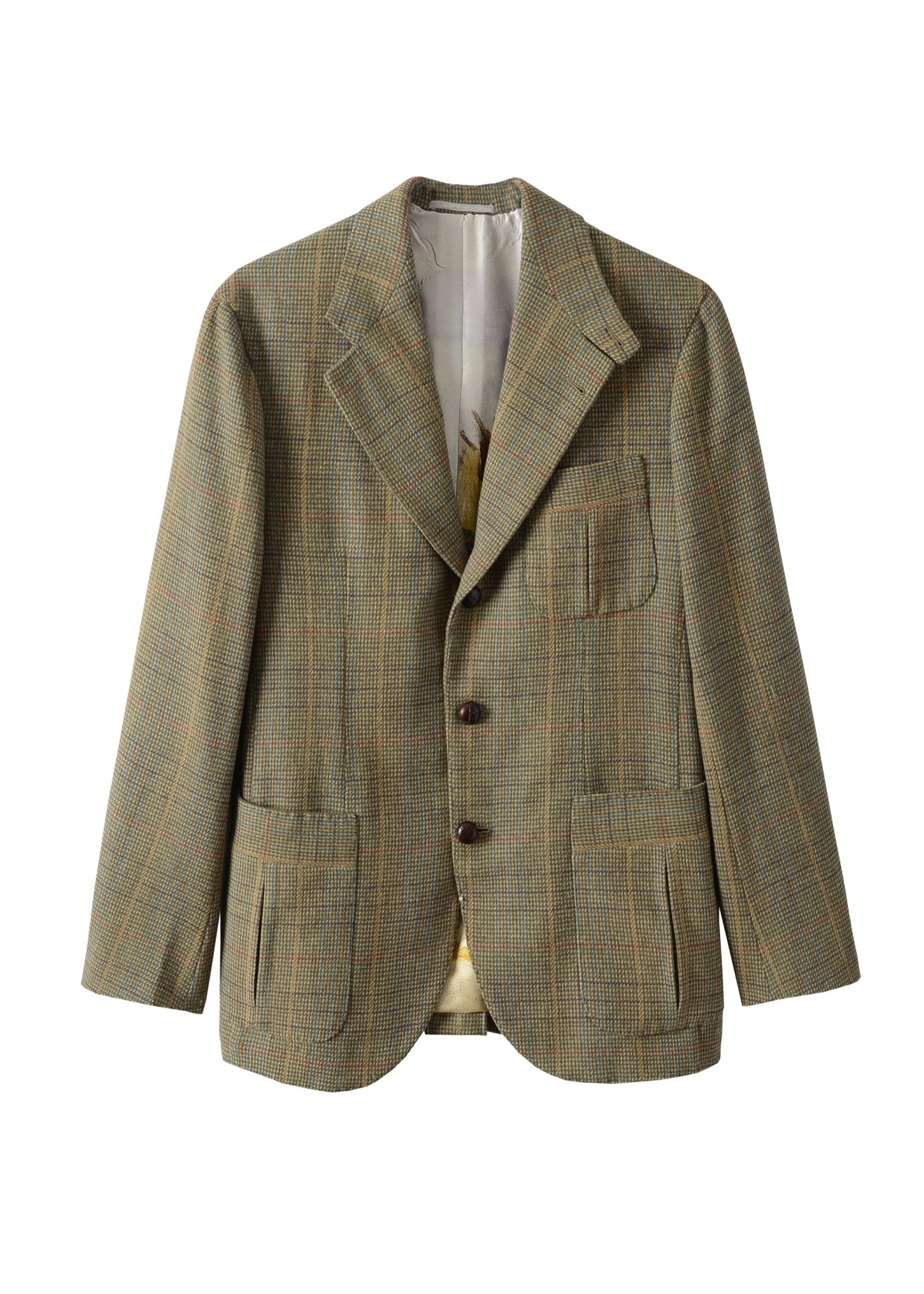 Castanea Hunting Jacket — Front, Green Check