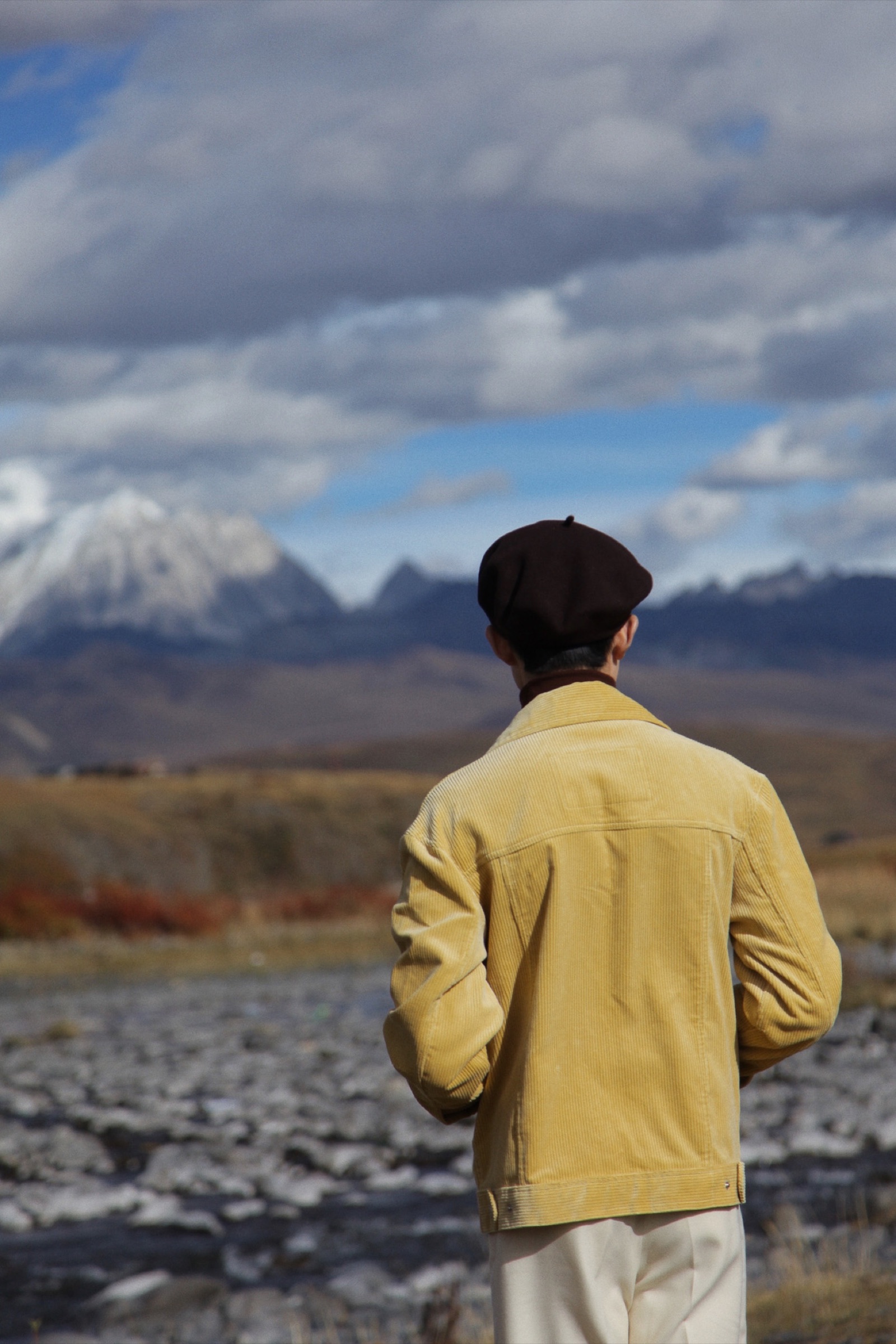 Corduroy Workwear Jacket — Snap Detail