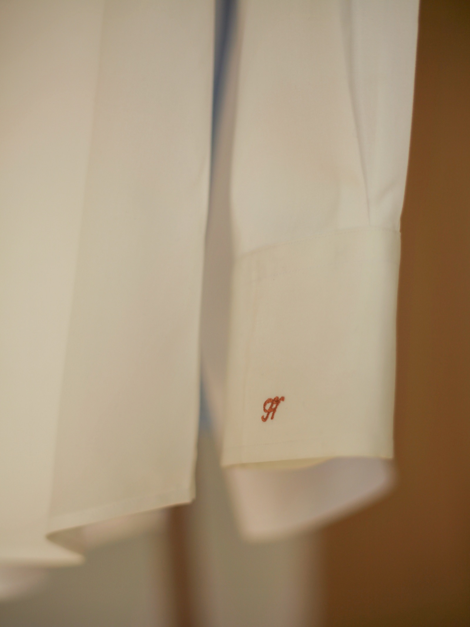 Cotton Shirt — Cream, Initials