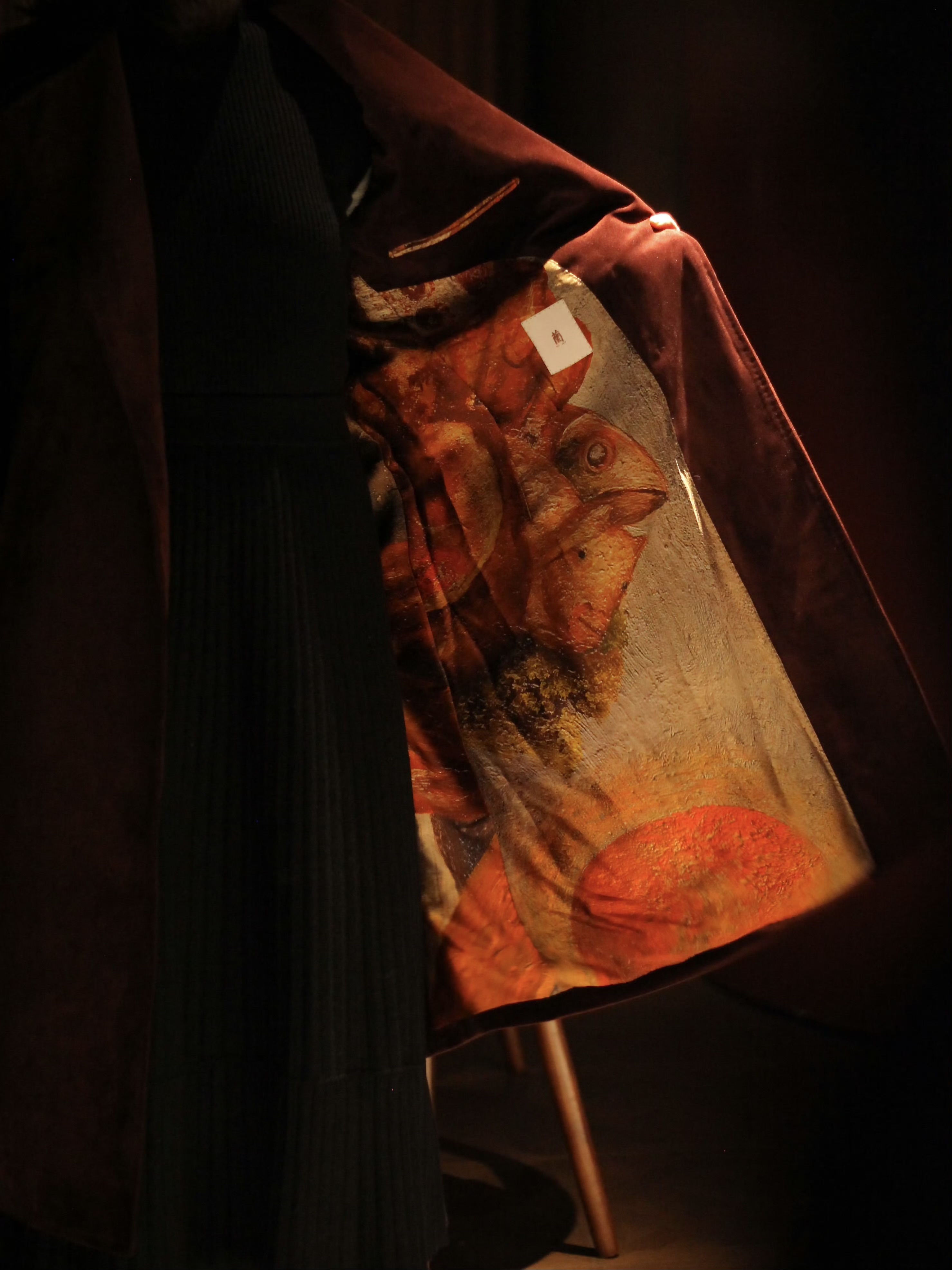 Crimson Clutch Coat — Lining