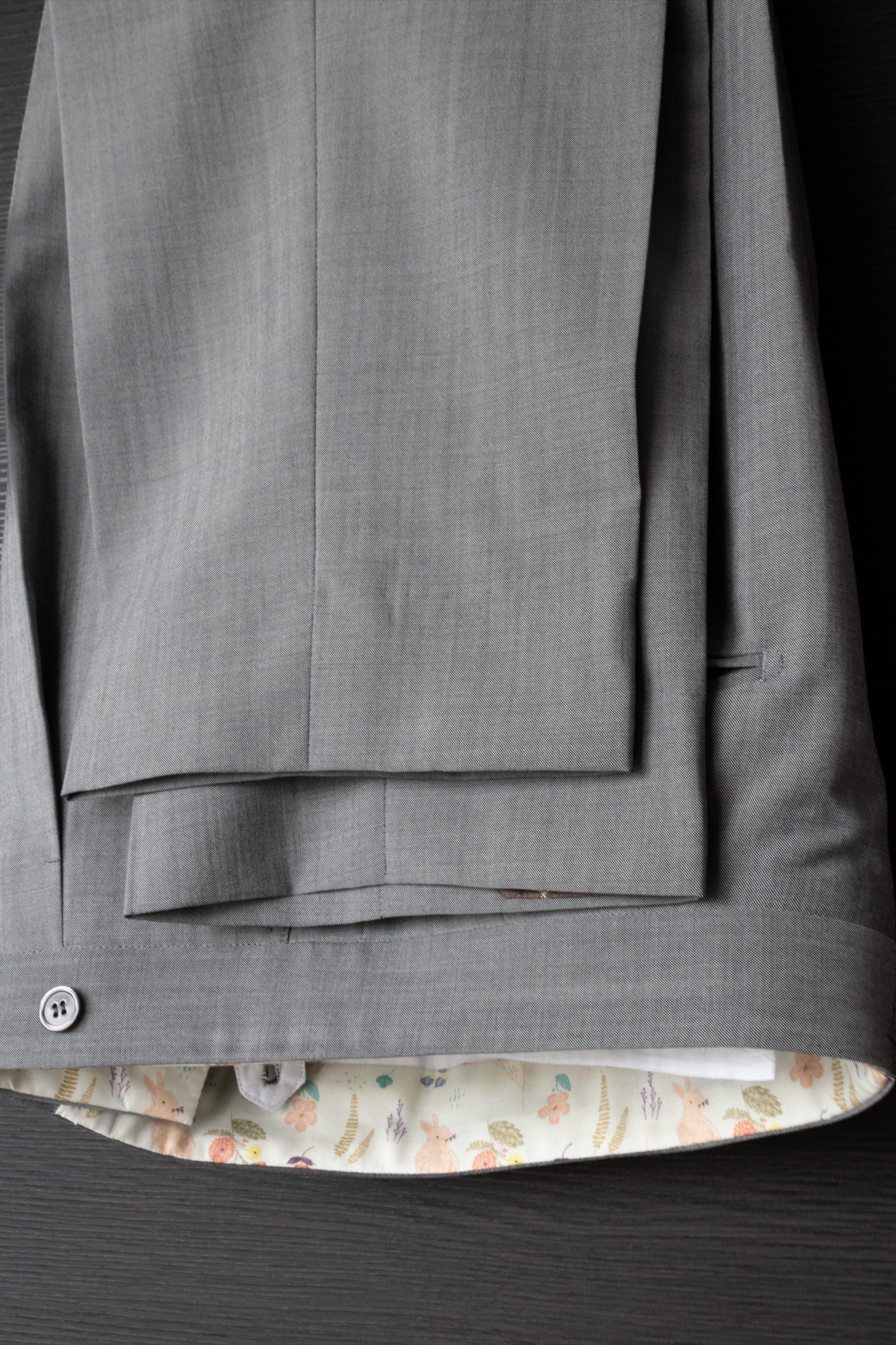 Ivy Trousers — Folded, Lining Detail