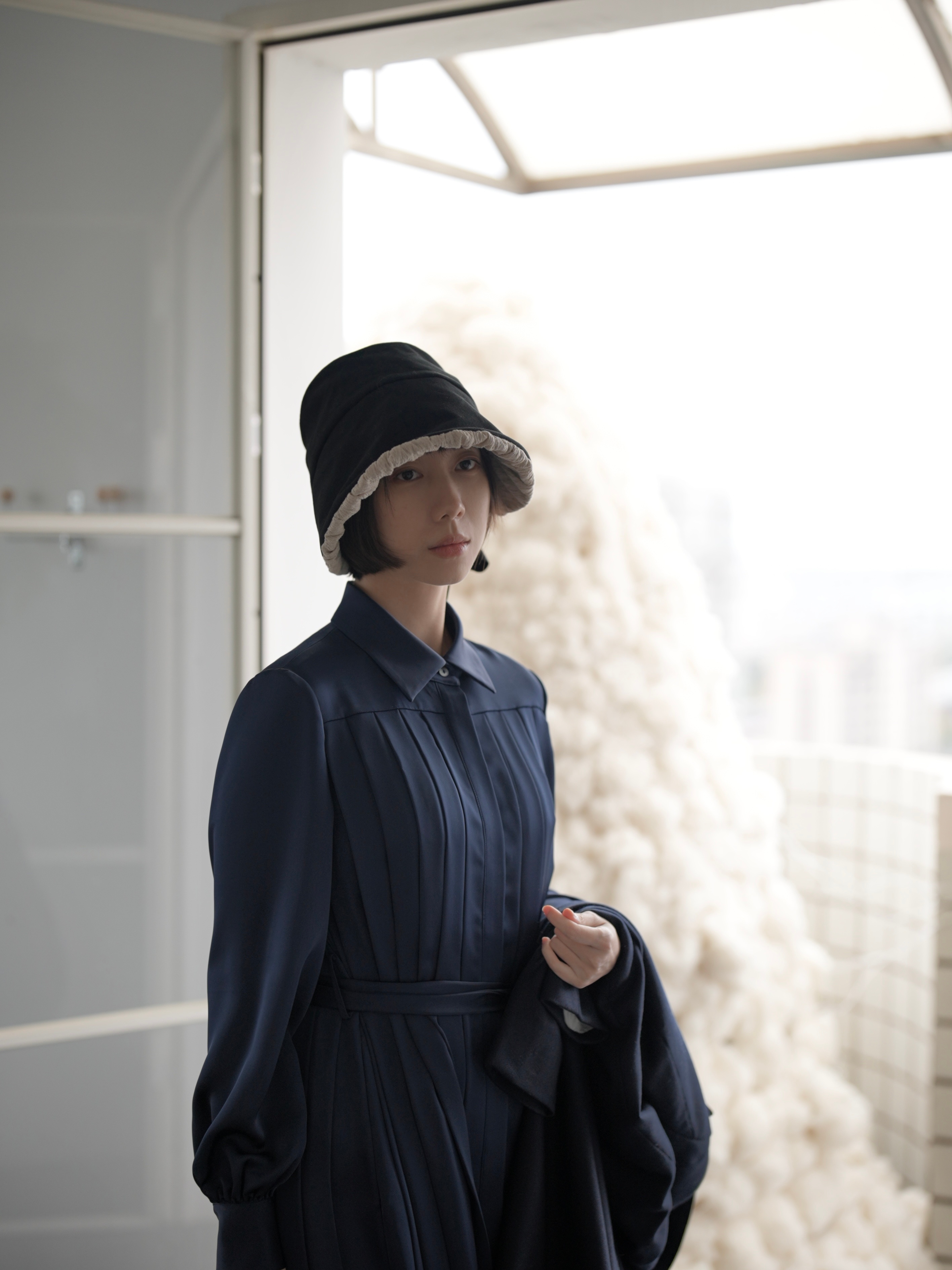 Midnight Pleated Dress — Profile