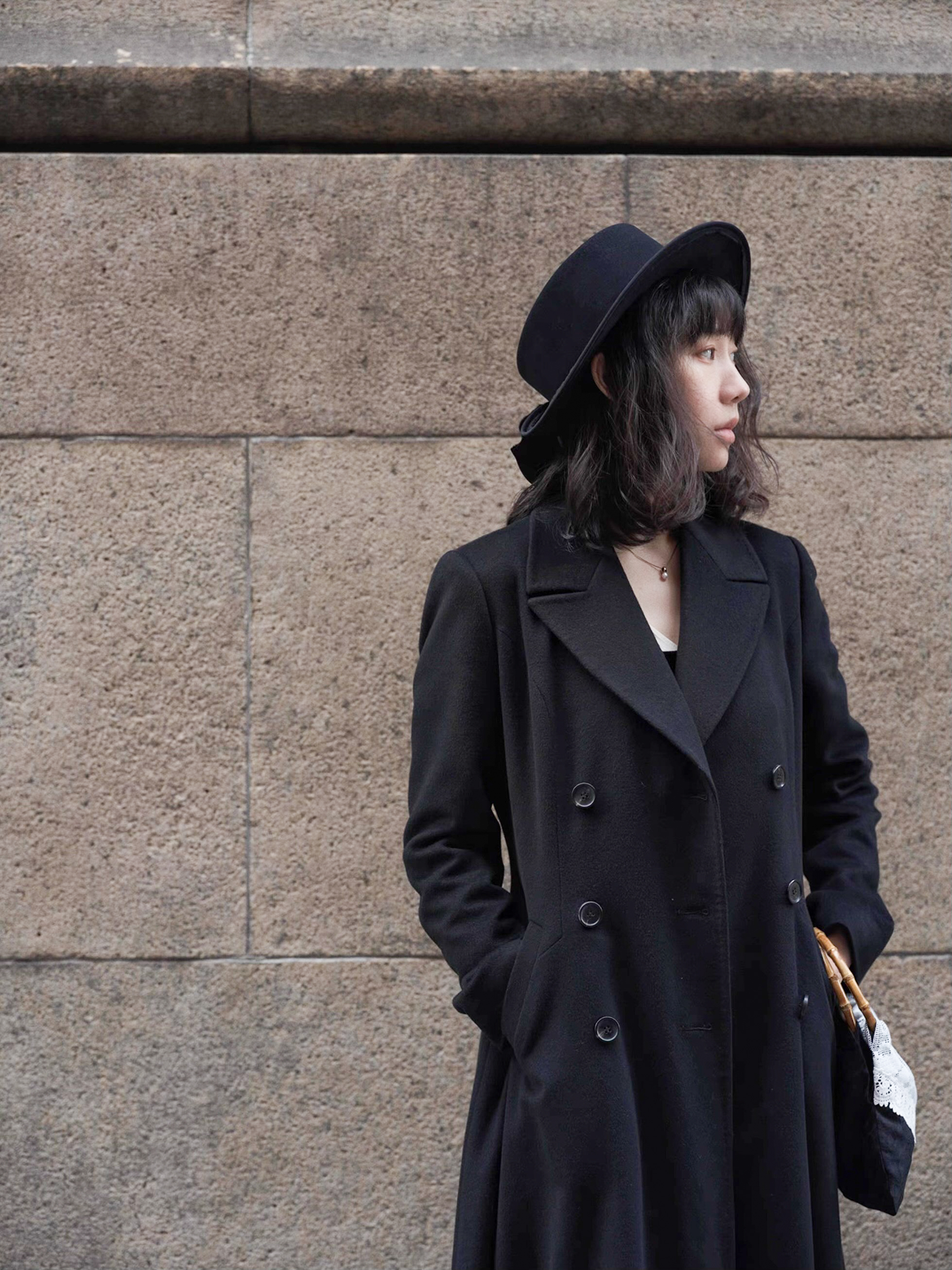 Modern Redingote — Front, Lapels