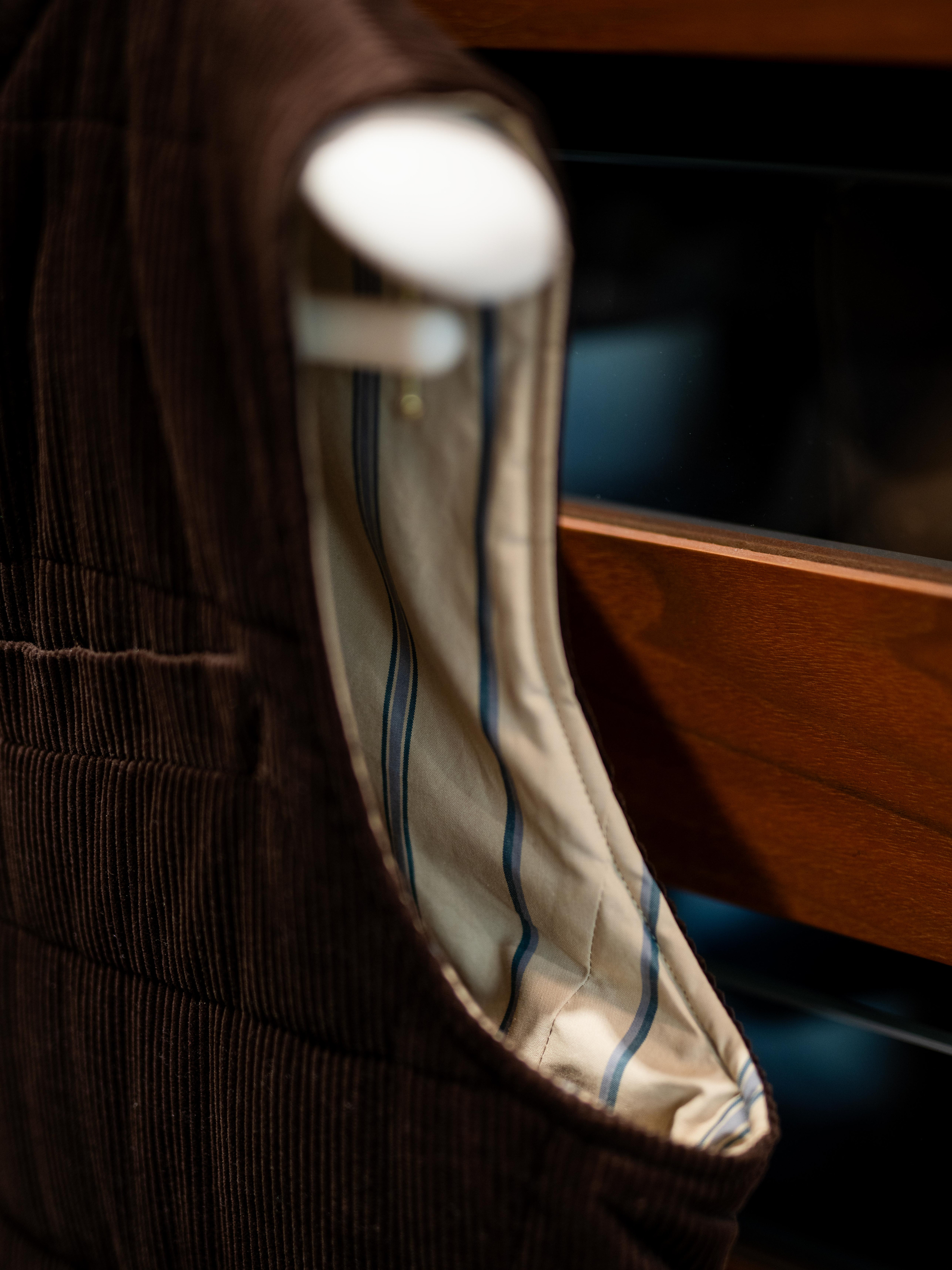 Puffed Corduroy Gilet — Lining