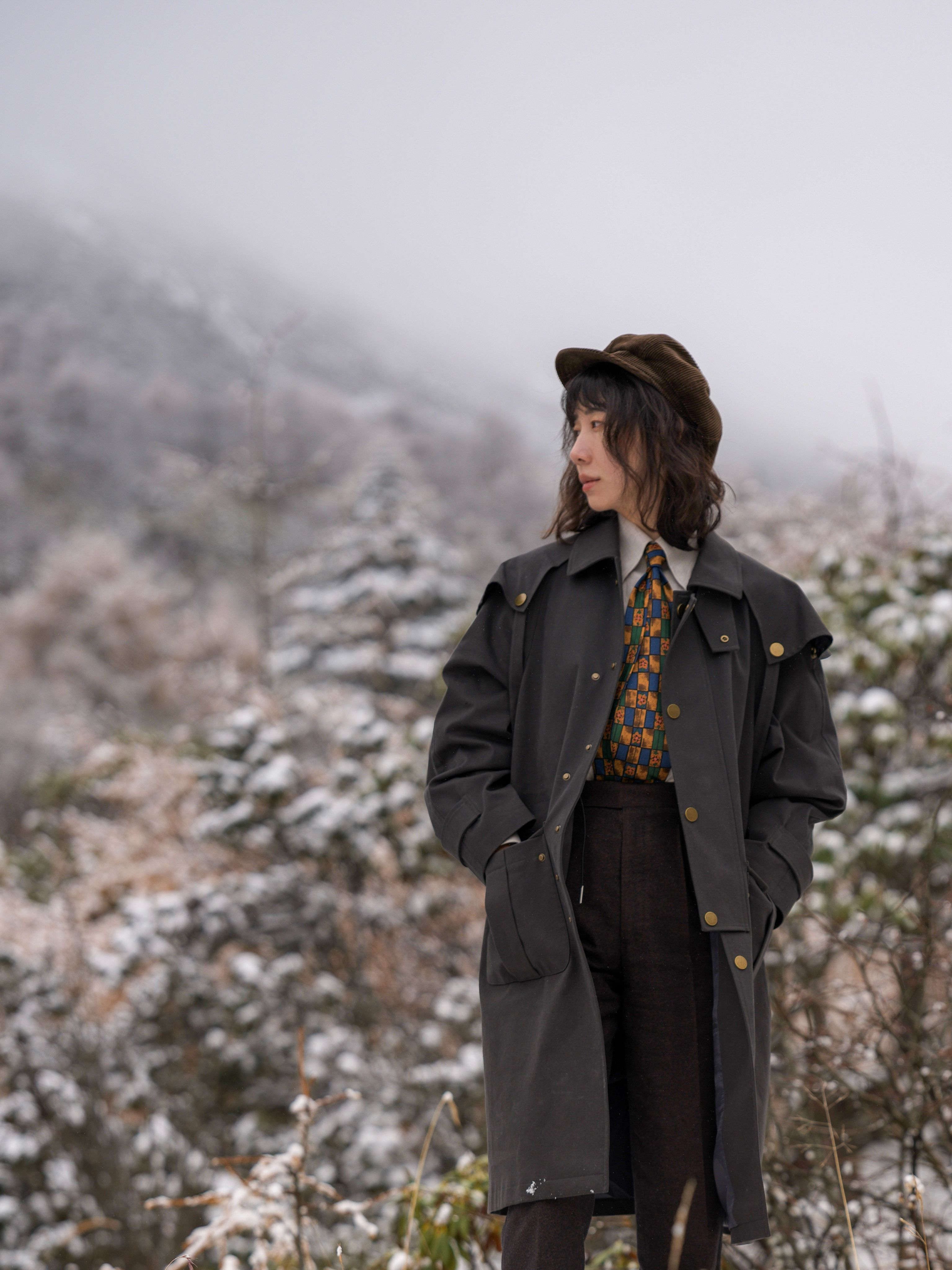 Shepherd's Coat — Black, Shepherd Trench, Front