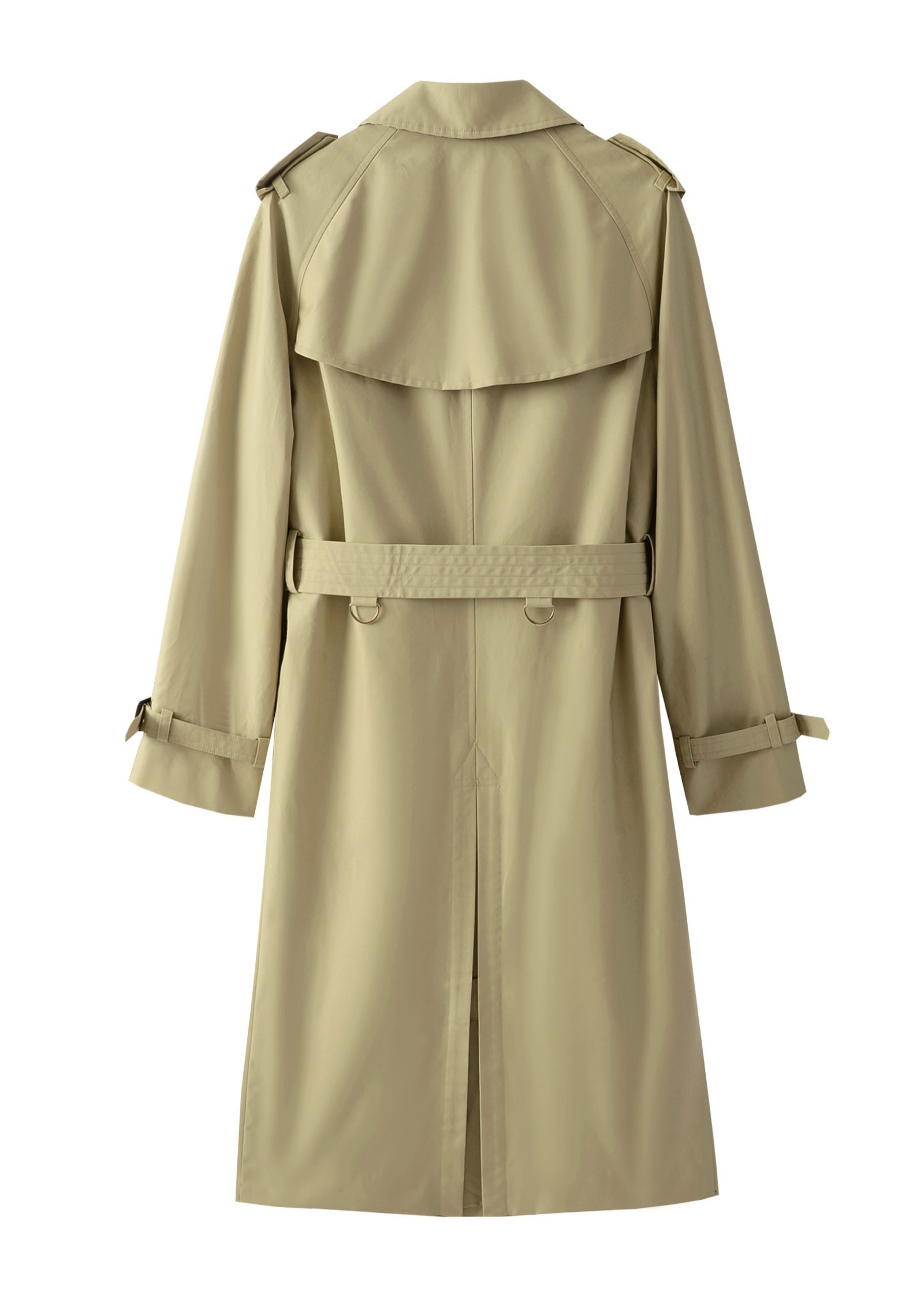 Strapped Trench Coat — Front