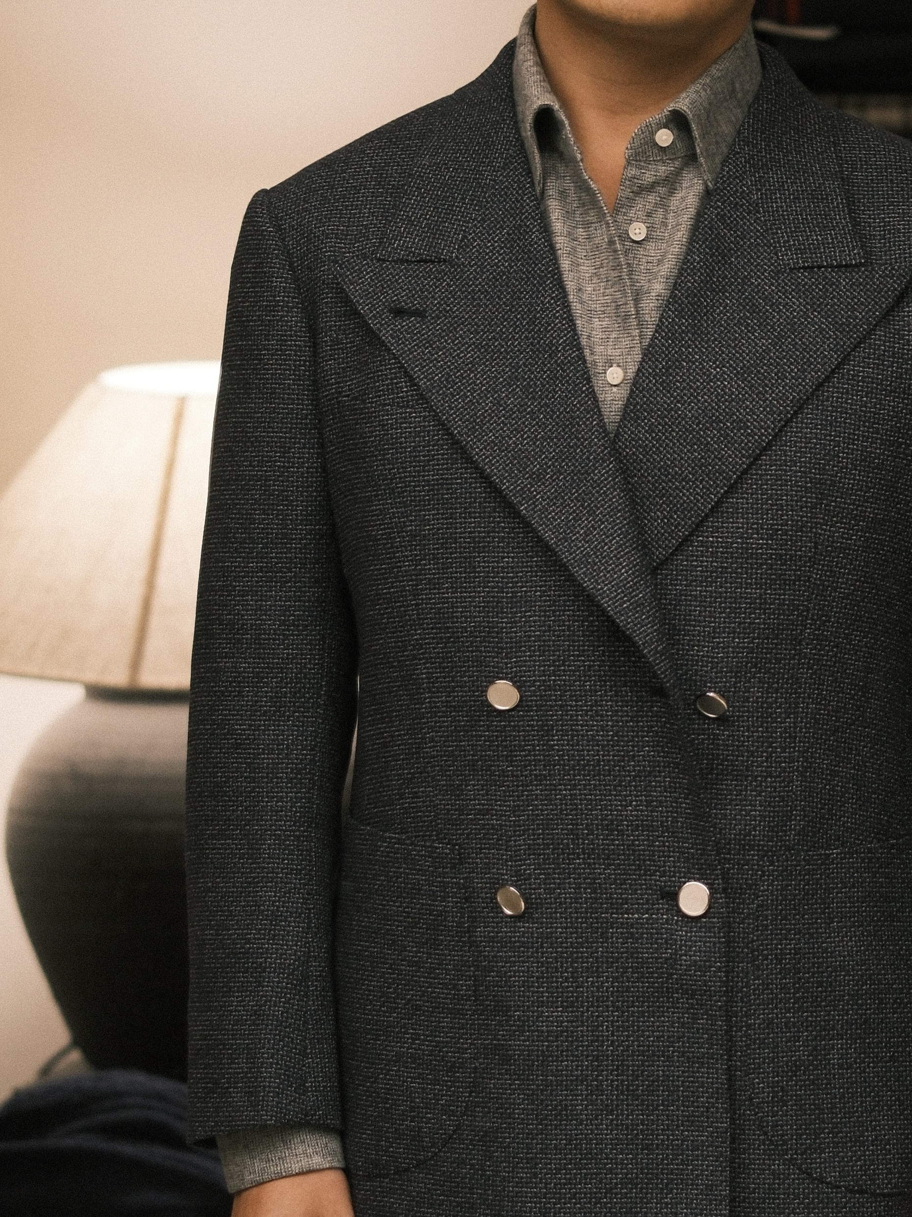 Suit Looks — Charcoal, Double Breasted Front