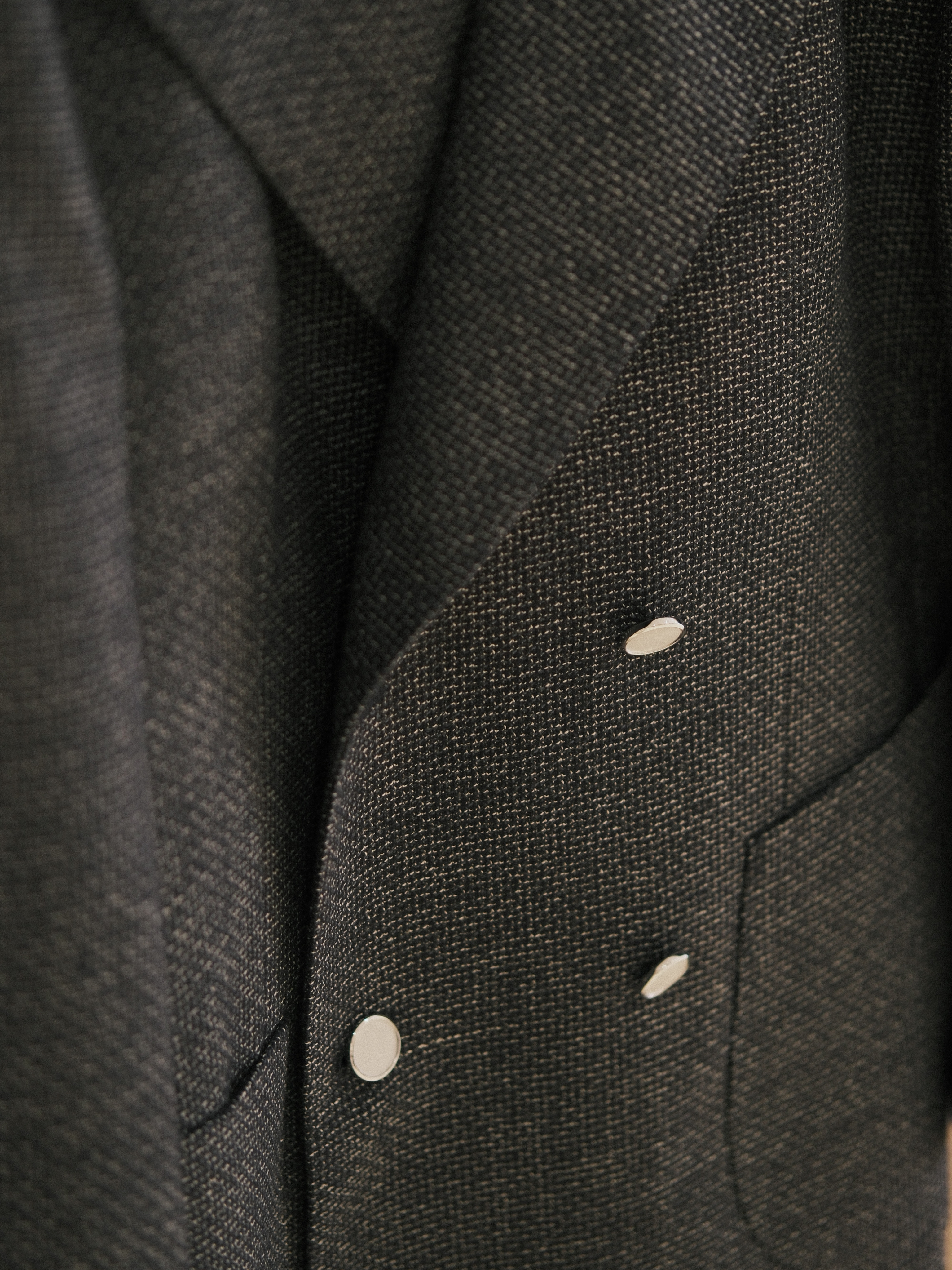 Suit Looks — Charcoal, Button Detail
