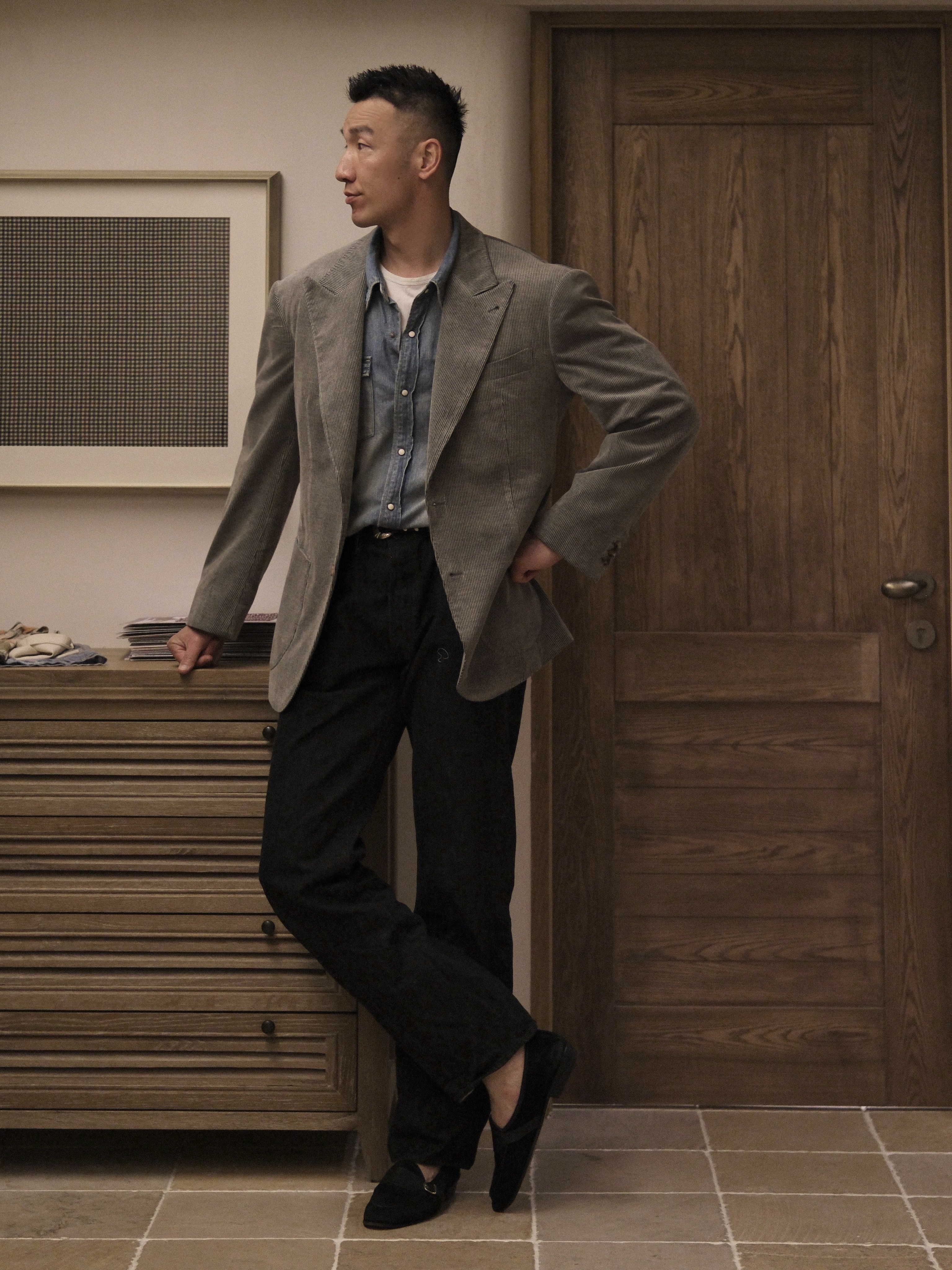 Suit Looks — Taupe, Full Length